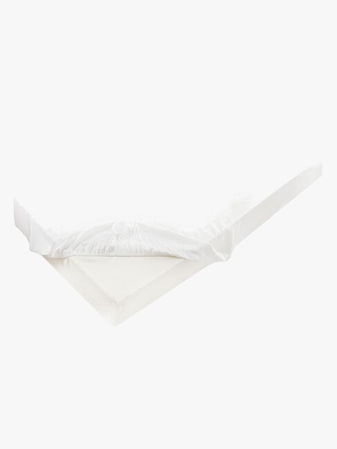 BabyMatex Hygienic Jersey Wasserdichtes Spannbettlaken für Kinderbett 80 x 160 cm, Weiß