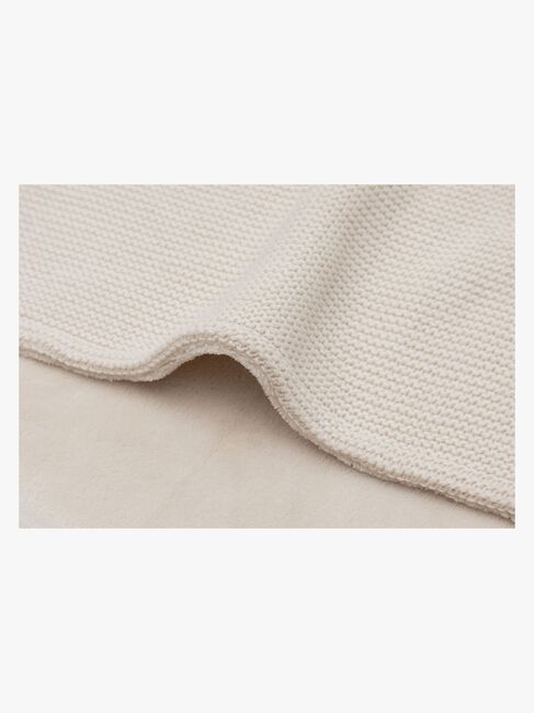 Jollein Decke 75x100 cm Basic Knit/Velvet, Oatmeal