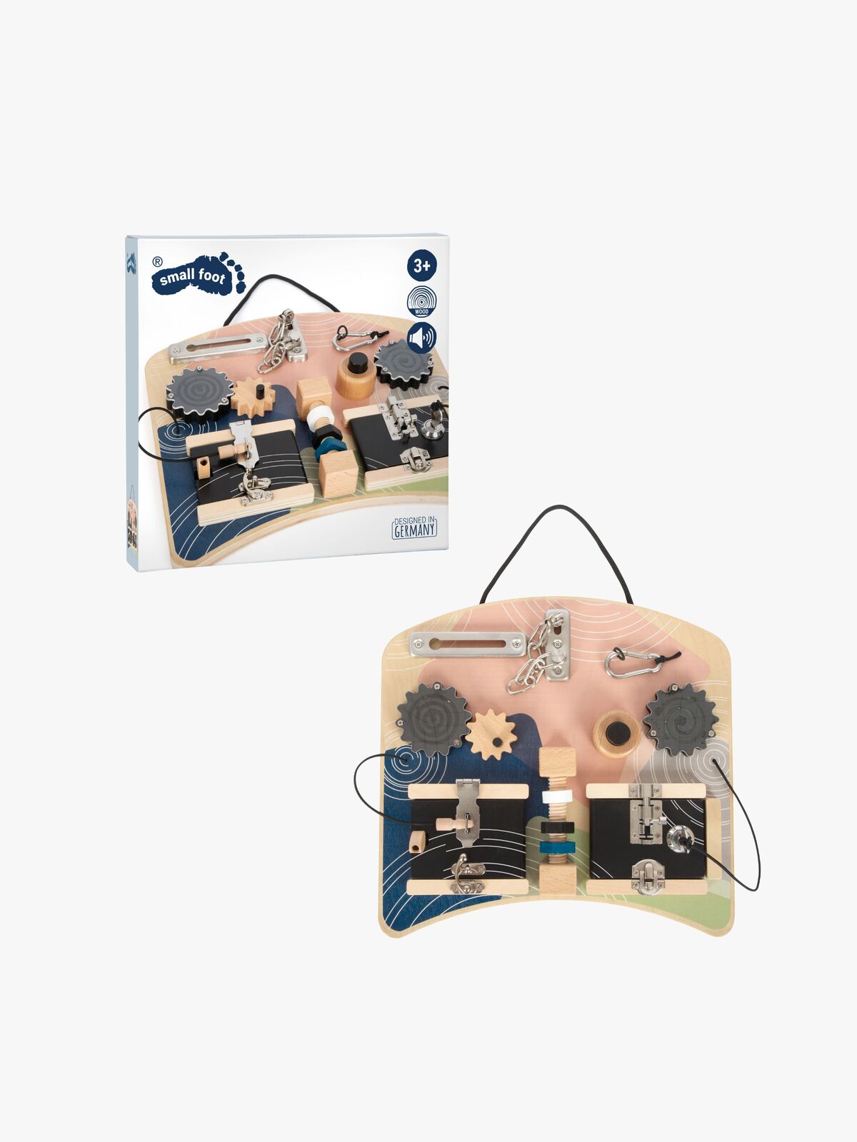 Small Foot Motorikbrett mit Verschlüssen und Schwenkfunktion