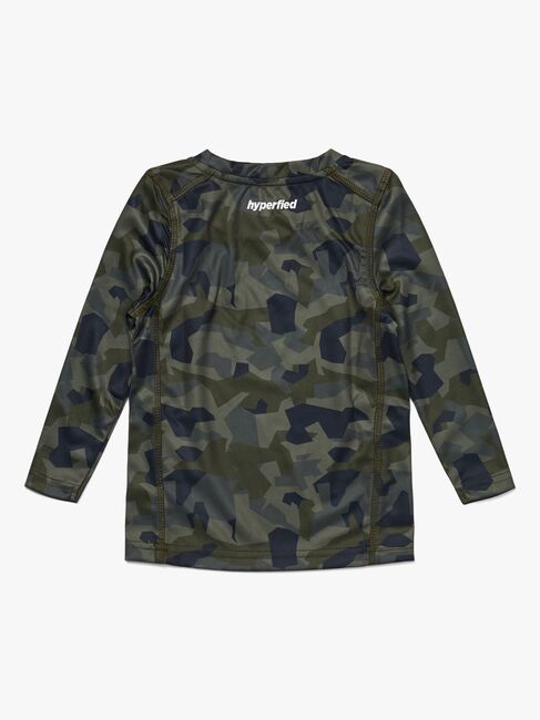 Hyperfied Long Sleeve Logo T-Shirt, Camo