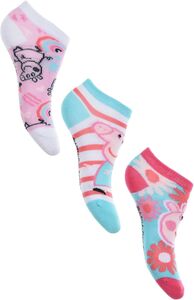 Peppa Wutz Socken 3er-Pack, Pink/White/Mint