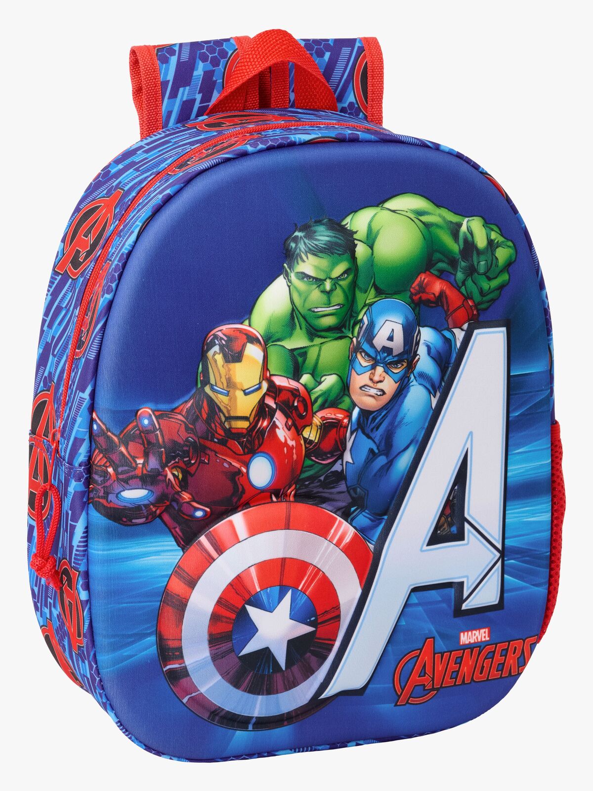 Marvel Avengers 3D Rucksack 8.5L, Blau