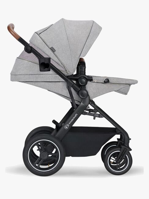 Kinderkraft Multifunctional 3-in-1 B-Tour Mink Pro Kombikinderwagen, Light Grey