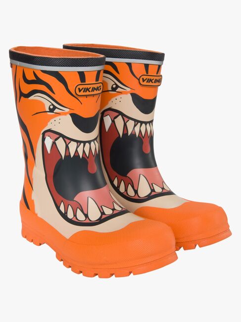 Viking Jolly Print Gummistiefel, Orange