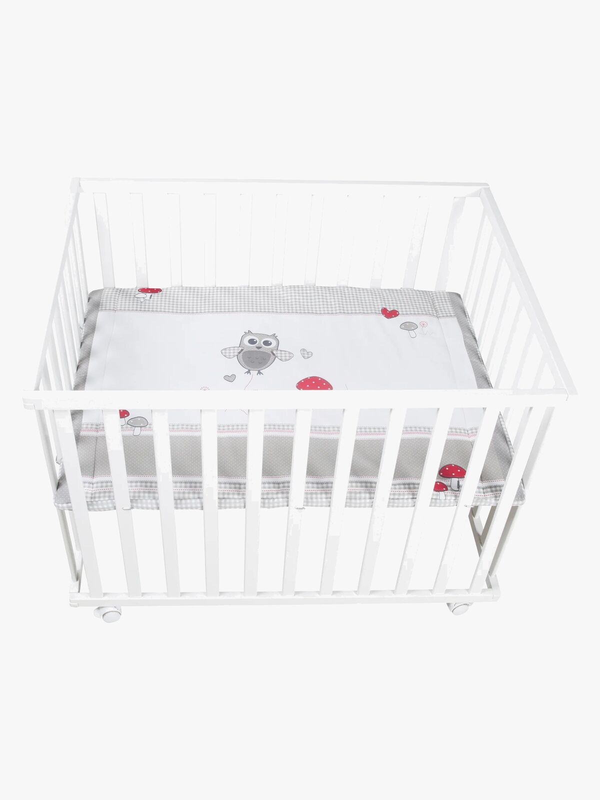 Roba Laufgitter mit Rädern, Adam & Owl White