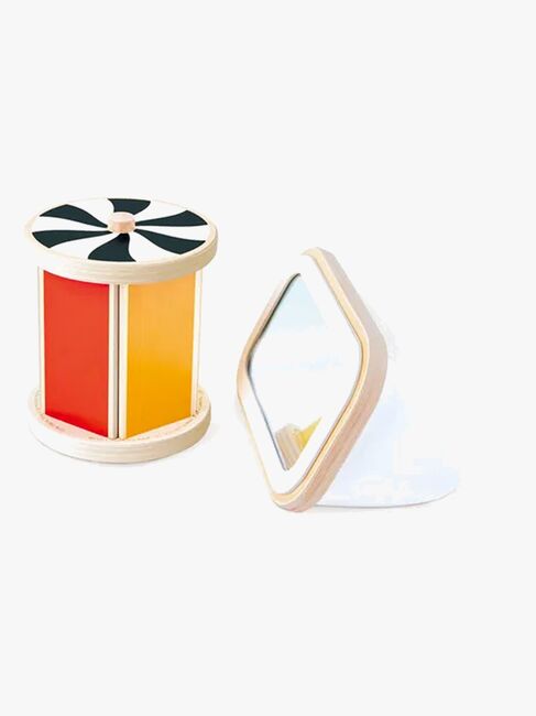 Hape Aktivitätsspielzeug Trommel mit Spiegel