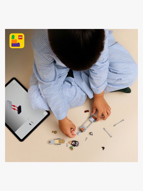 LEGO Star Wars 75436 Der Mandalorianer und Grogu auf ihrem Speeder Bike