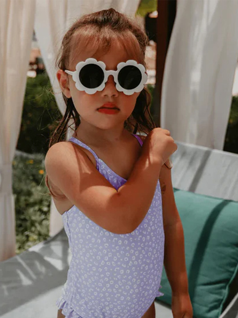 Swim Essentials Badeanzug, Lila Leopard