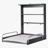 Roba Wandmontierter Wickeltisch & Wickelunterlage, Anthracite Lacquered/Silver Grey