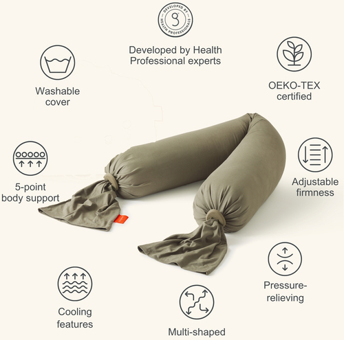bbhugme Umstands- und Stillkissen, Dusty Olive