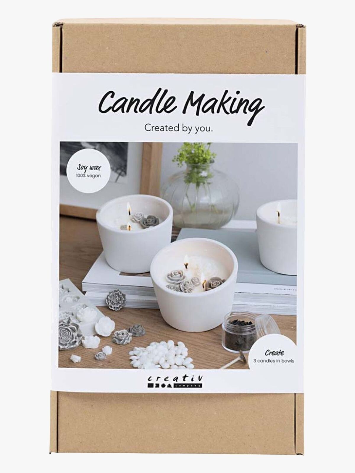 Creativ Company DIY-Set Kerzengießen Rose