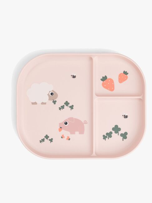 Done By Deer Tiny Farm Foodie Unterteilter Teller, Powder