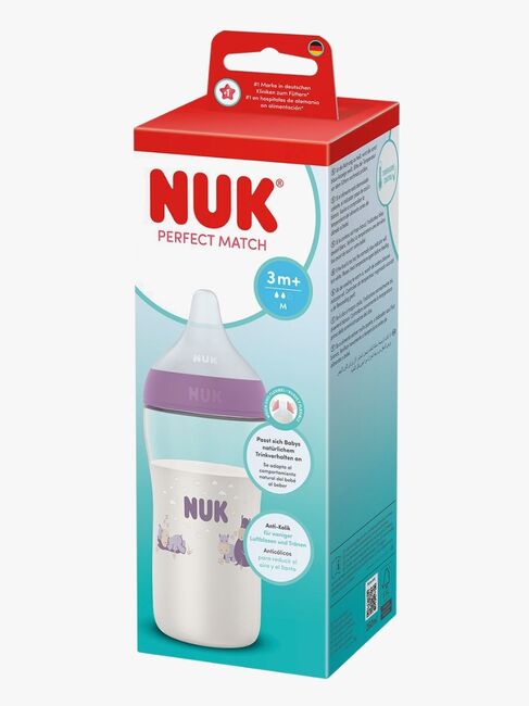 NUK Perfect Match Babyflasche 260 ml, Hippo