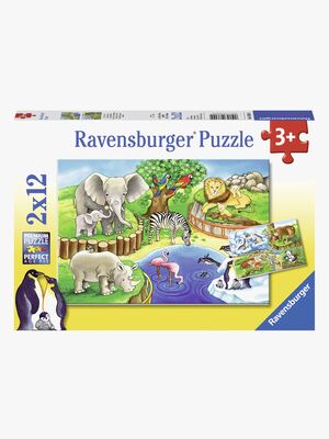 Ravensburger Puzzle Tiere Im Zoo 2x12 Teile