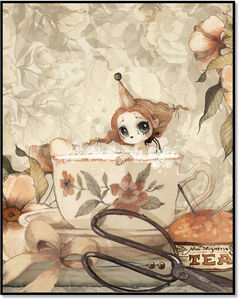 Mrs Mighetto Poster The Tea Bath 40x50