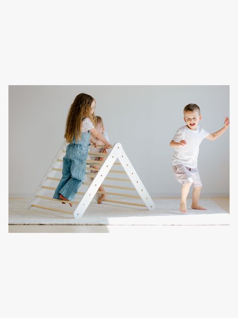 Duck Woodworks Kletterdreieck Wand, Weiß