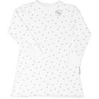 Geggamoja Nachthemd, White/Grey Dots