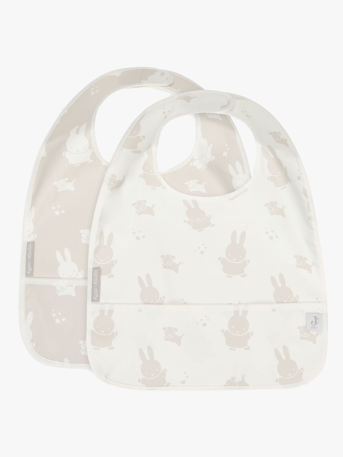 Jollein Miffy&Snuffy Lätzchen 2er-Pack, Nougat