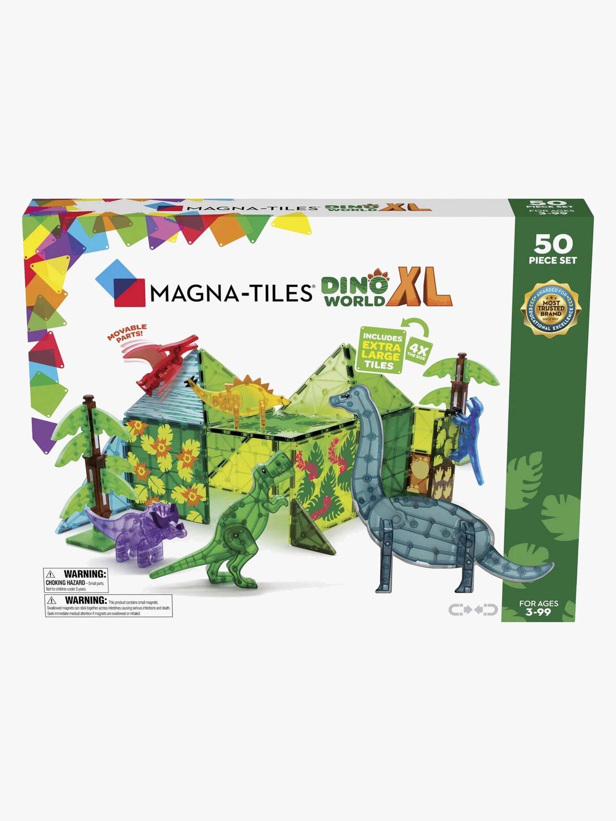 MAGNA-TILES Dino-Welt XL Bausatz 50 Teile