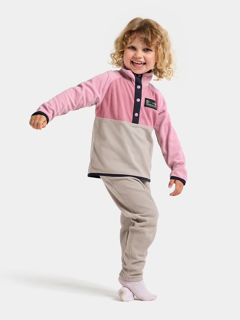 Didriksons Monte Fleece-Pullover, Heather Pink