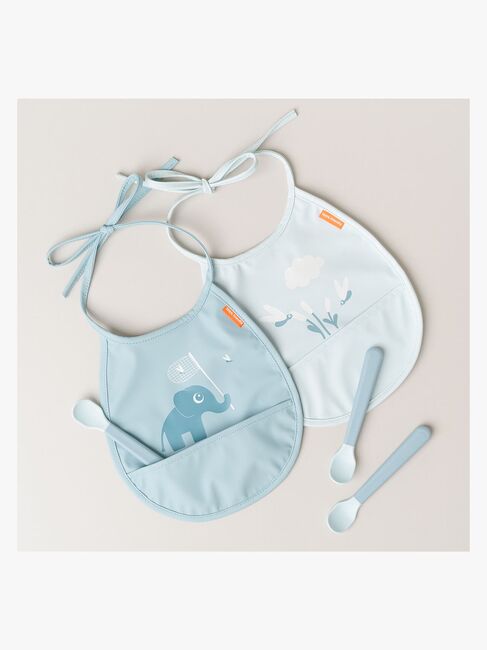 Done By Deer Elphee Tiny Pocket Lätzchen 2er-Pack, Blue