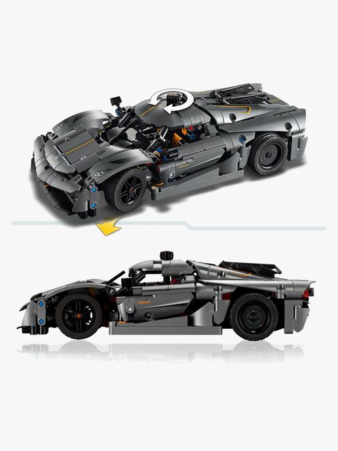 LEGO Technic 42173 Koenigsegg Jesko Absolut Supersportwagen in Grau