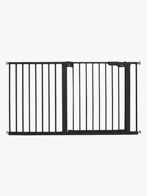 BabyDan Premier Klemmgitter + 9 Erweiterungen 126-132,2 cm, Schwarz