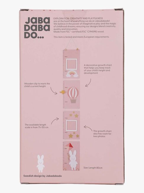 Jabadabado Messlatte Bunny, Rosa C2måttstock-59-0-1116_3a.jpg