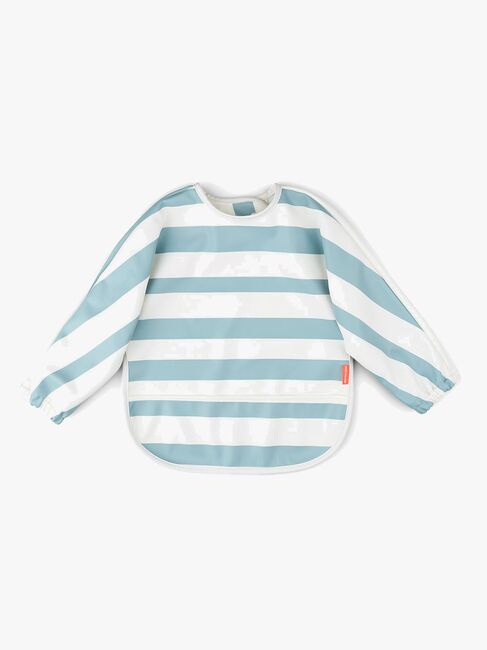 Done By Deer Langärmliges Lätzchen, Stripes Blue