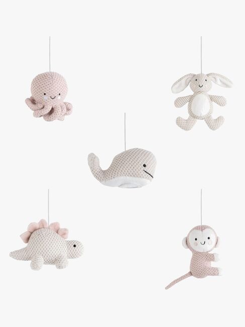 Baby's Only Musikmobile Animals, Old Pink/Warm Linen