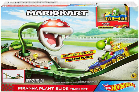 Hot Wheels Mario Kart Track Set Piranha Plant Slide