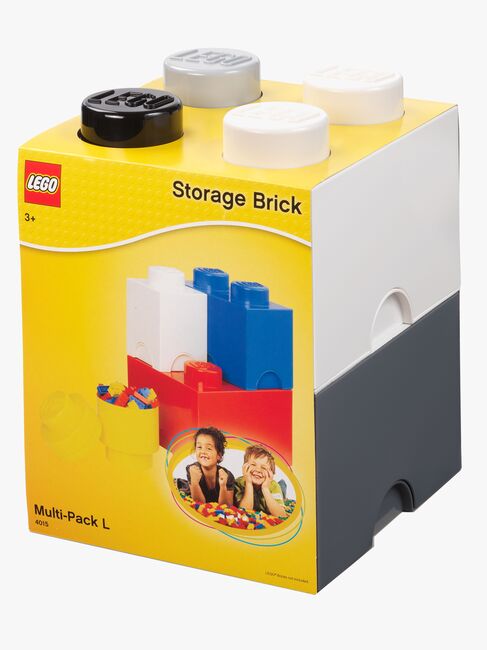 LEGO Aufbewahrung 4, White/Grey/Black