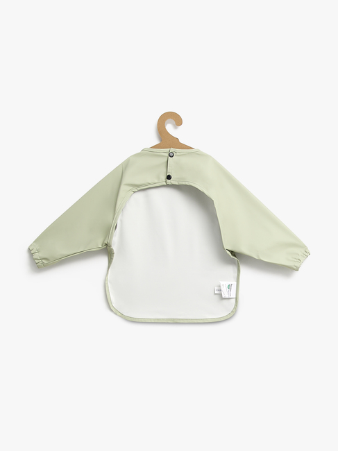 Beemoo CARE Bib Langärmliges Lätzchen, Soft Green