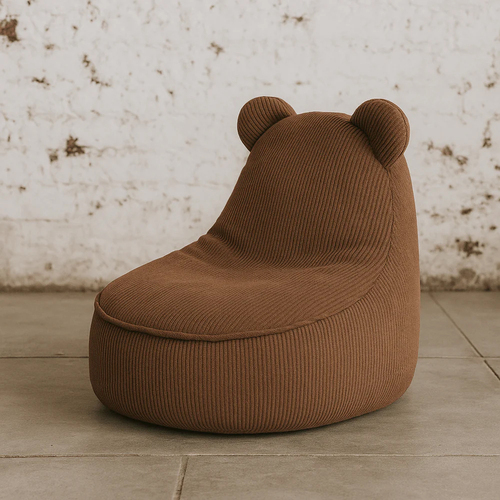 Meowbaby Slimcord Sitzsack Teddy, Brown