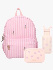 Kidzroom Rucksack, Trinkflasche & Brotdose Nostalgia, Rosa