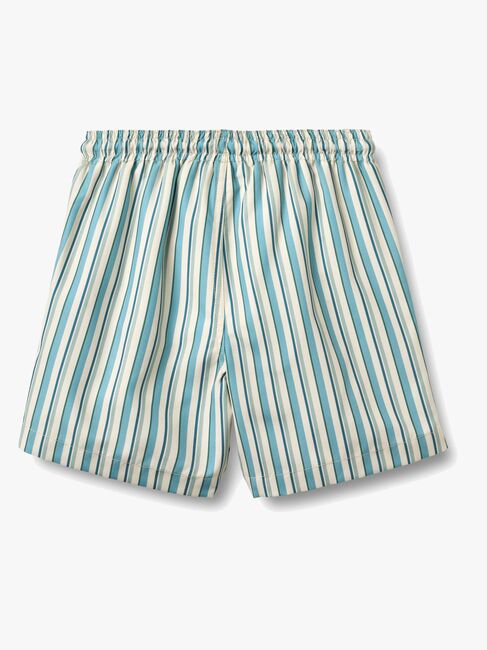 Wheat Hansi Badge Badehose, Aqua Stripe
