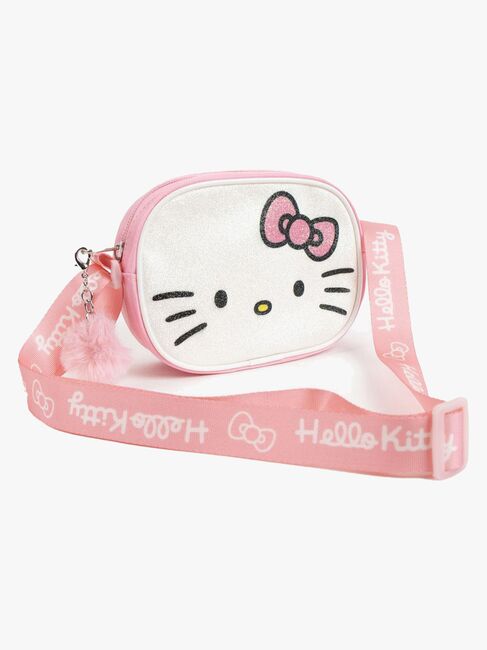 Hello Kitty Schultertasche, Rosa/Weiß