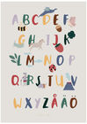 Sebra Poster Alphabet A-Ö Pixie/Dragon Tale