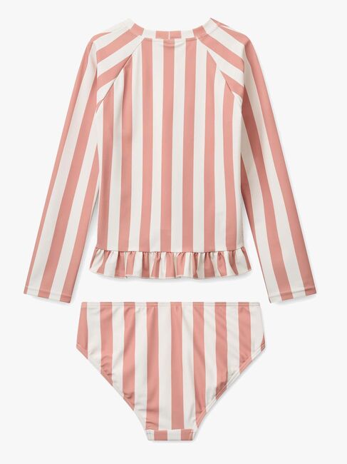LIEWOOD Dagny Badeset, Coral Blush/Creme de la Creme Stripe
