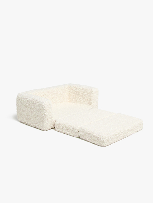 Alice & Fox Cubbie Klapp-Sofa 94x55 cm, White Teddy