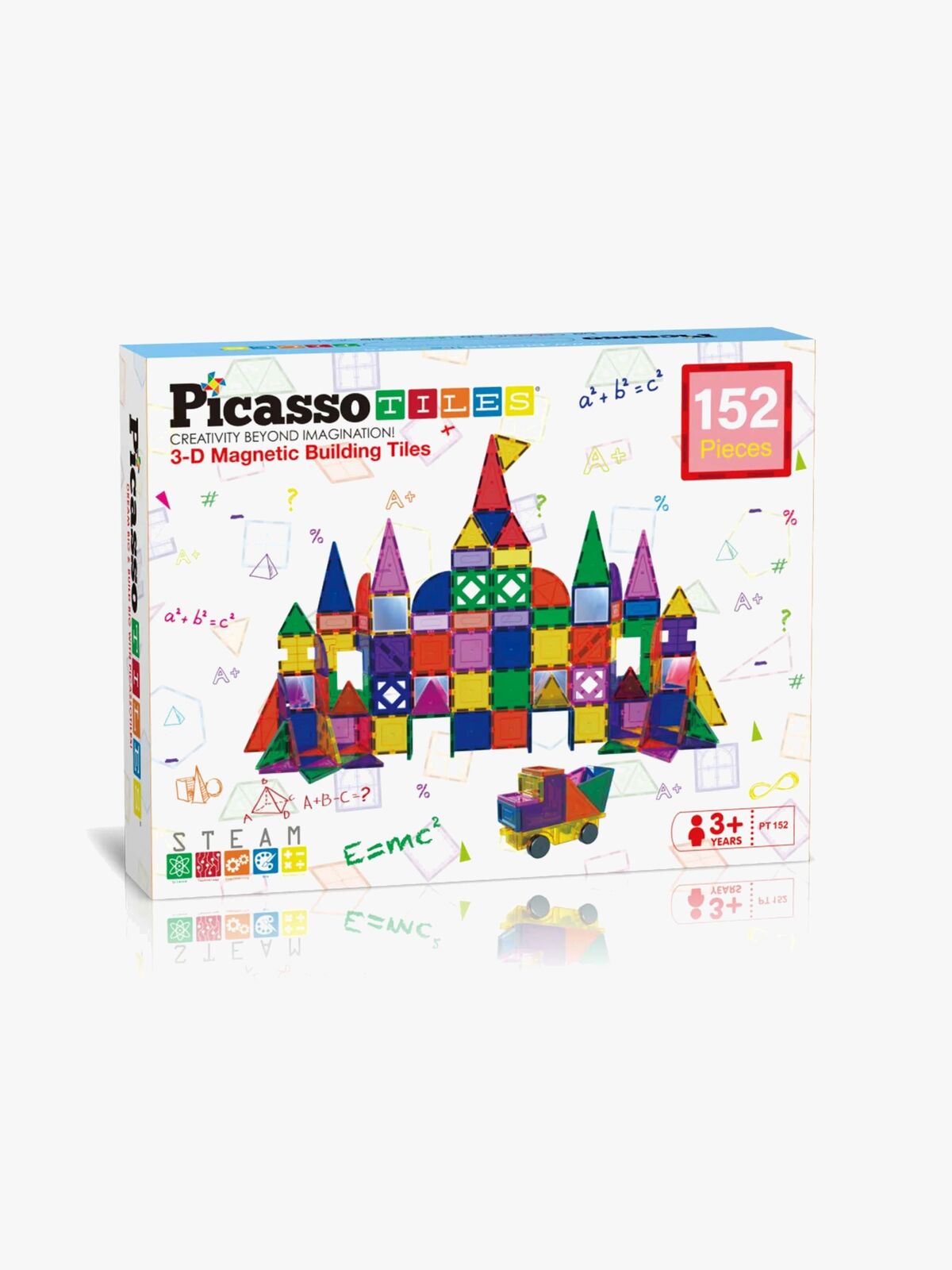 PicassoTiles Magnetischer Bausatz 152 Teile
