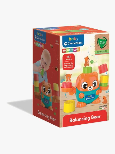 Clementoni Baby Montessori Aktivitätsspielzeug Gleichgewicht Bär