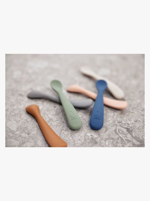 Jollein Silikonlöffel 2er-Pack, Nougat