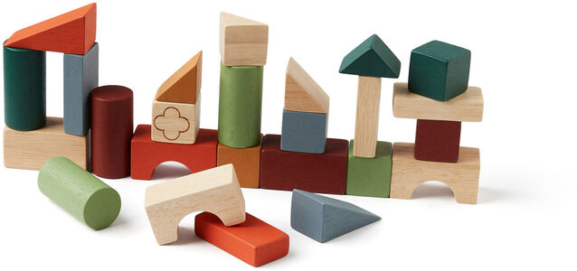 Kids Concept Klötze in einer Holzbox Carl Larsson