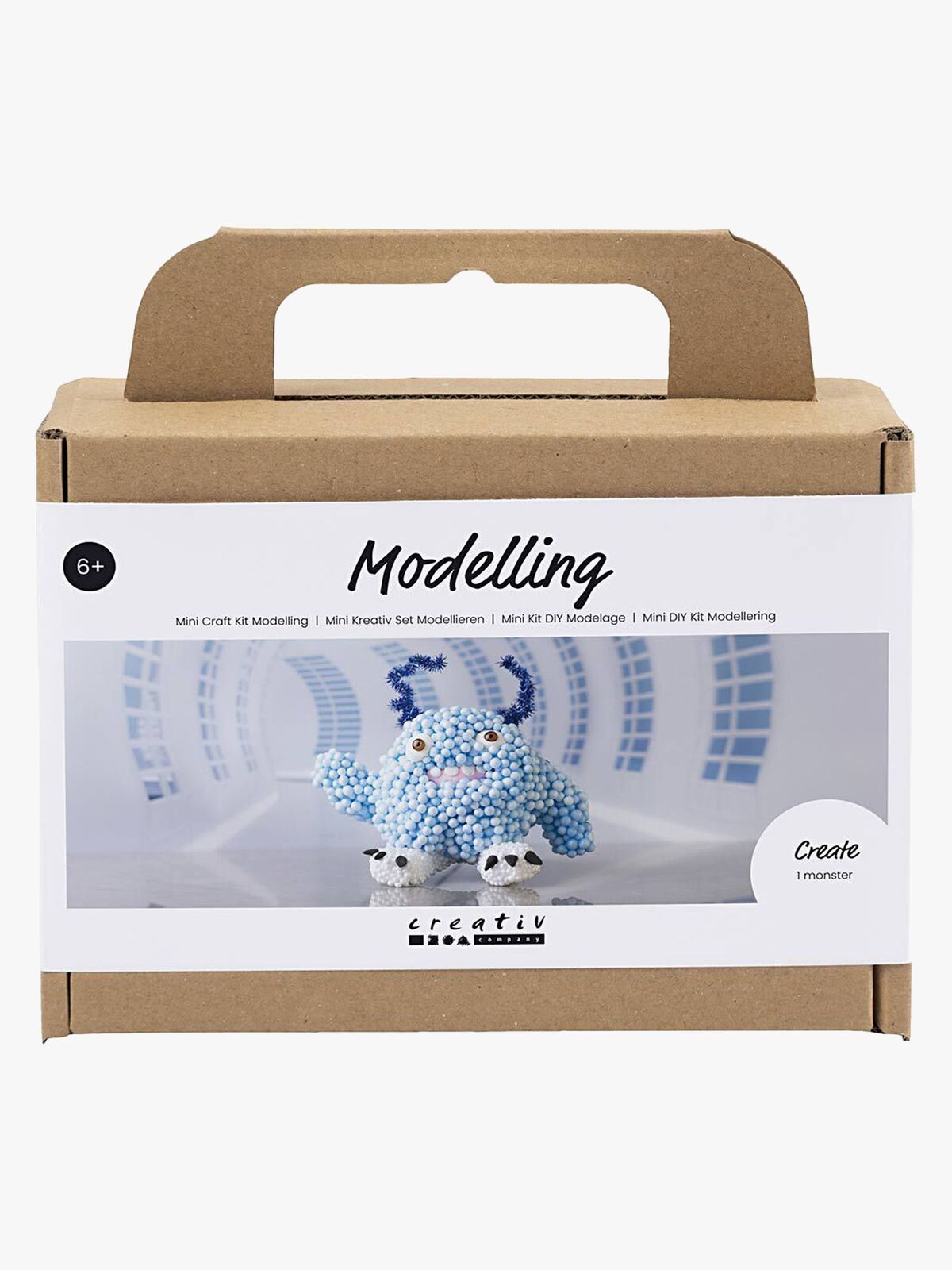 Creativ Company Bastelset Mini Modelliermasse Monster Bobby