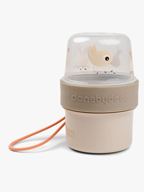 Done By Deer Birdee To Go Two-Way Snackbehälter, Sand