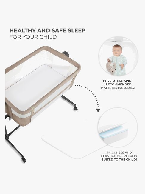 Kinderkraft Nestee Up 2 Beistellbett, Beige