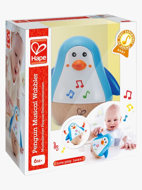 Hape Penguin Musical Wobbler Holzspielzeug