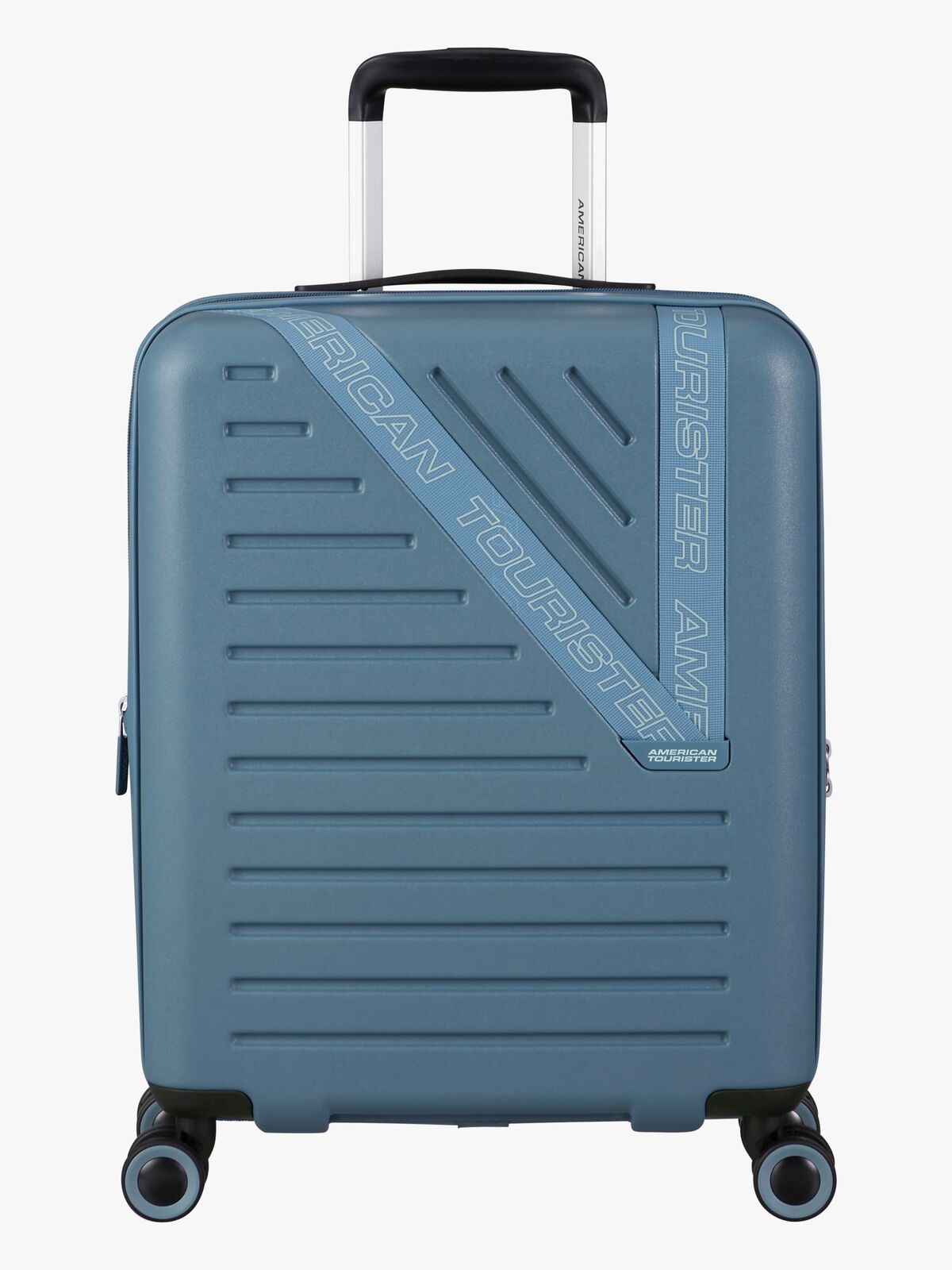 American Tourister Dynabelt Spinner Reisekoffer 36L, Rainstorm Blue