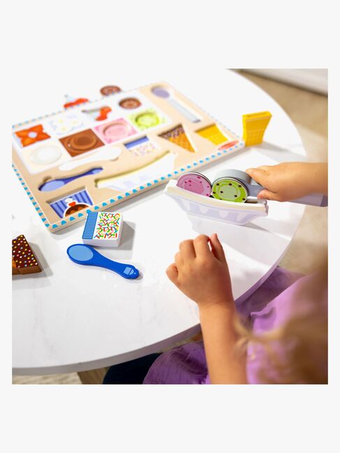 Melissa & Doug Magnetisches Puzzle & Spielset Eis, 16 Teile